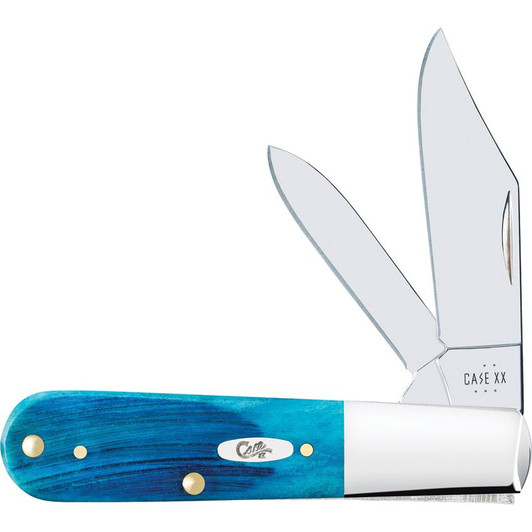 Case Caribbean Blue Sawcut Bone Barlow Pocket Knife