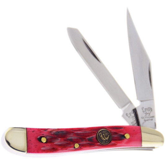 Hen & Rooster Peanut Red Pick Bone Pocket Knife