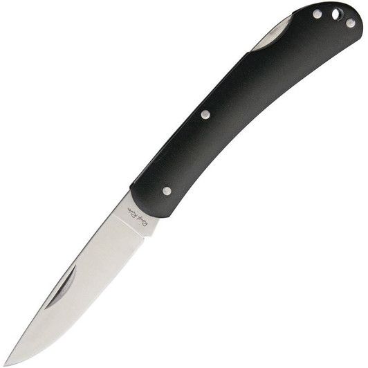 Rough Rider Lockback Black Aluminum Handle Folding Knife