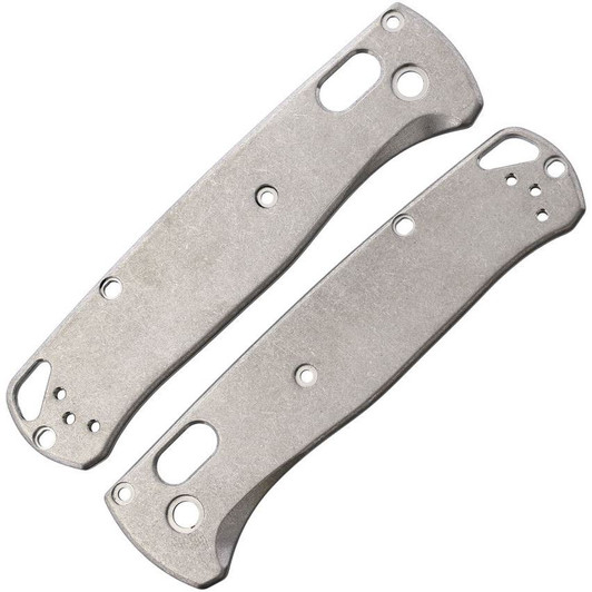 August Engineering Titanium Handle Scales for Bugout 535
