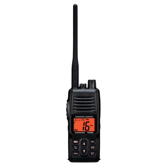 Standard Horizon HX380 5W IPX7 Submersible Handheld VHF