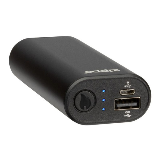 Zippo Black HeatBank 6 Rechargeable Hand Warmer