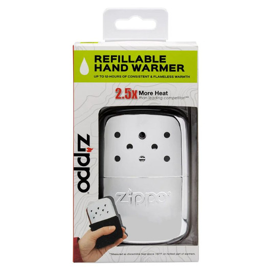 Zippo Chrome 12 Hour Refillable Hand Warmer