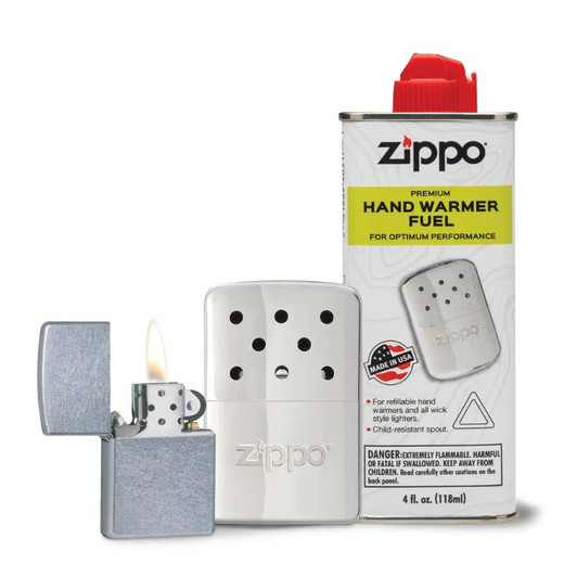 Zippo Ultimate Hand Warmer Gift Set with Fuel
