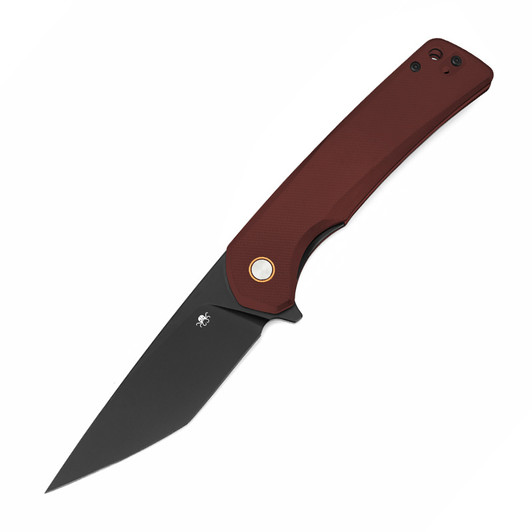 Klaken Virex Wine G10 D2 Blackened Tanto Knife