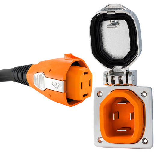 SmartPlug 50 Amp Stainless Steel Shore Power Kit