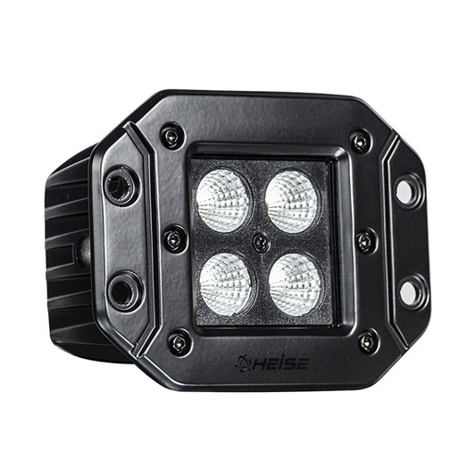 Heise Blackout 3" Flush Mount LED Cube Light