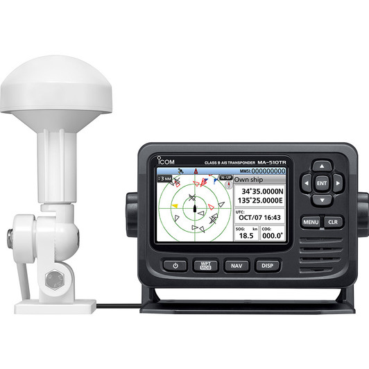 Icom MA-510TR Class B AIS Transponder with GPS Antenna