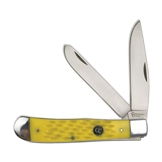 Cattleman's Signature Yellow Trapper Pocket Knife