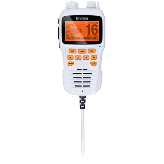 Uniden White Remote Second Station VHF Microphone