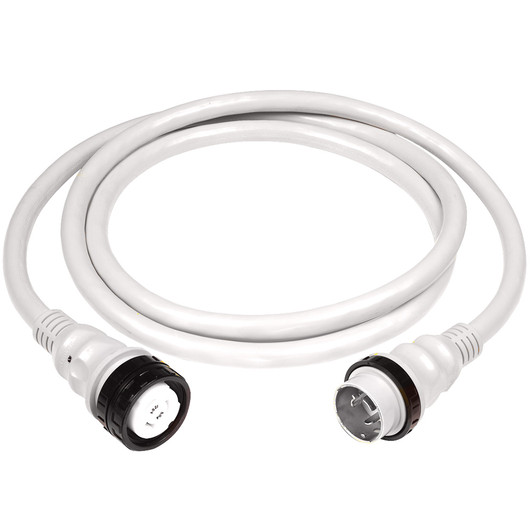 Marinco 25-Foot White 50A Shore Power Cable