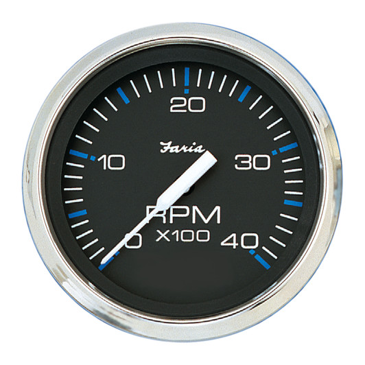 Faria Beede Chesapeake Black 4000 RPM Tachometer