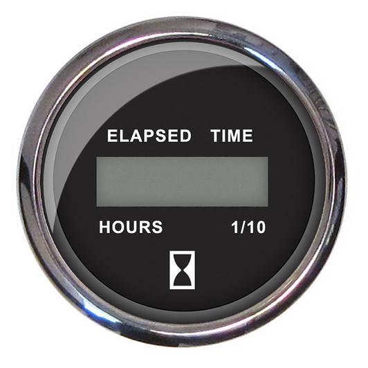 Faria Beede Chesapeake Black Digital Hourmeter