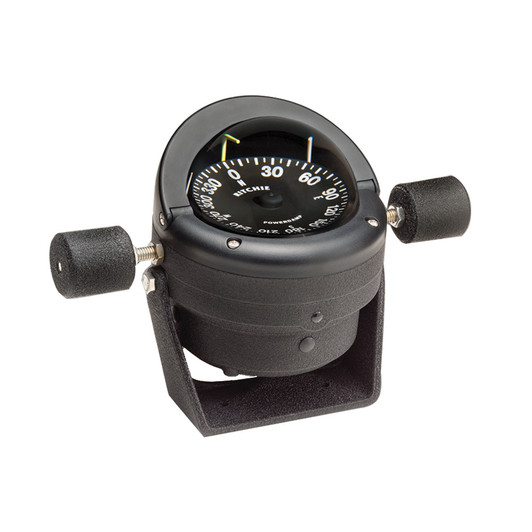 Ritchie HB-845 Helmsman Steel Boat Black Bracket Mount Compass