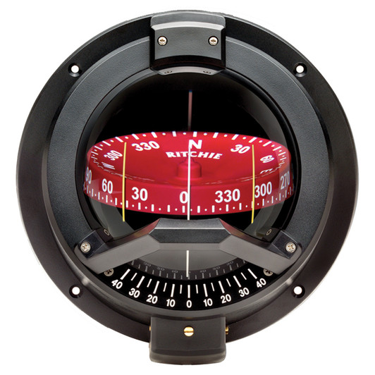 Ritchie BN-202 Navigator Black Bulkhead Mount Compass