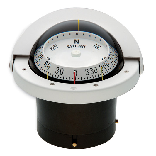 Ritchie FNW-203 Navigator White Flush Mount Compass