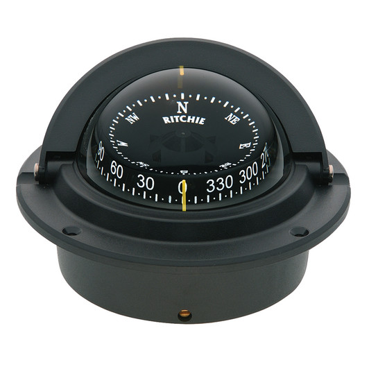 Ritchie F-83 Voyager Black Flush Mount Compass