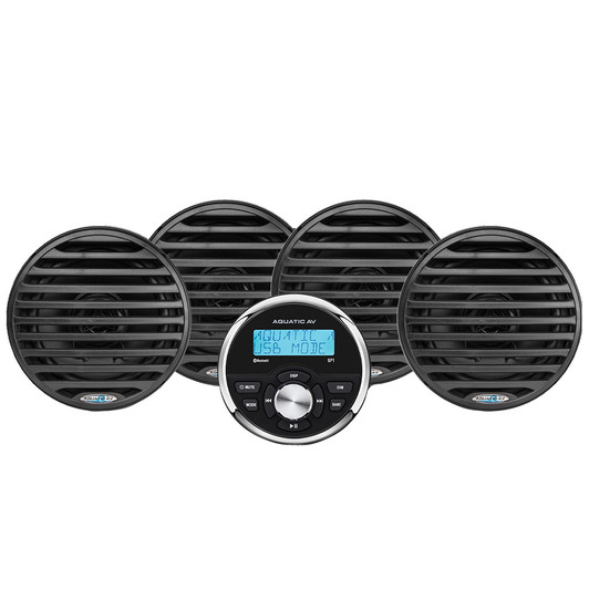 Aquatic AV Black Gauge Stereo Speaker Kit
