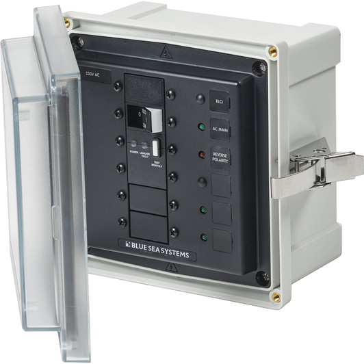 Blue Sea 3123 SMS Panel Enclosure with ELCI and Blanks