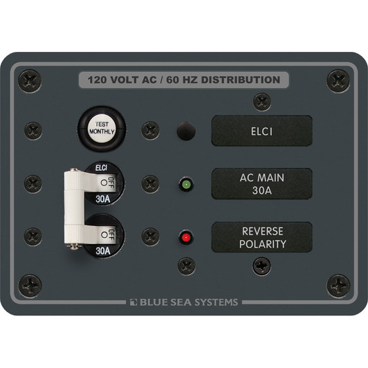 Blue Sea 8100 ELCI GFCI Main Breaker Panel