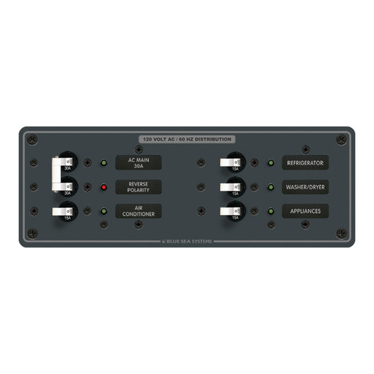 Blue Sea 8099 AC Main +4 Position Toggle Panel