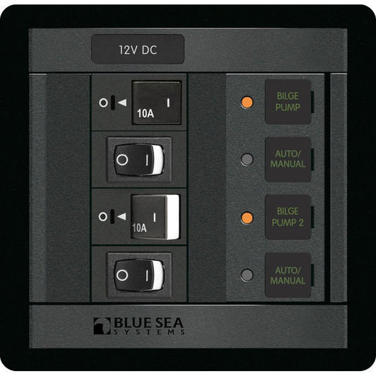 Blue Sea 1522 360 Dual Bilge Pump Control Panel