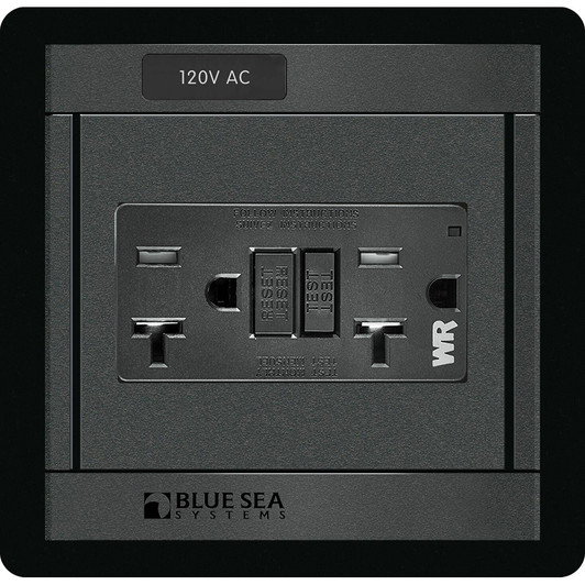 Blue Sea 1499 360 Panel GFCI Dual Outlet