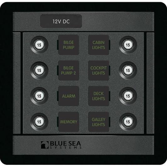 Blue Sea 1450 DC 8 Position CLB Breaker Panel
