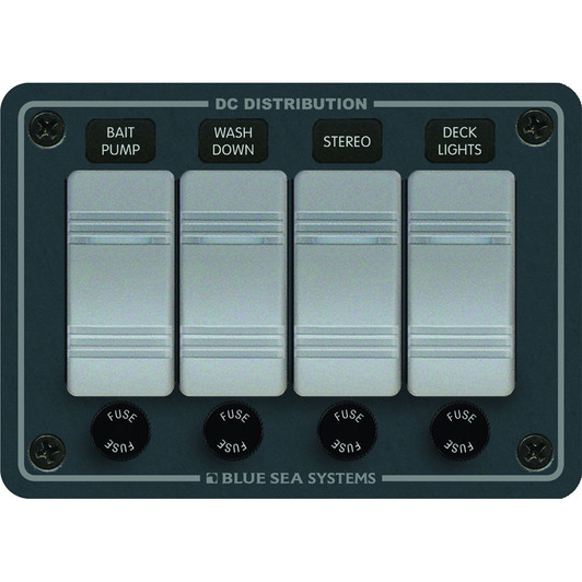 Blue Sea 8262 Waterproof 4 Position Switch Panel