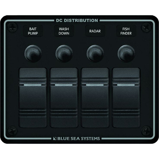Blue Sea 8372 Water Resistant 4 Position Panel