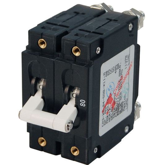 Blue Sea 7256 80A C-Series Double Pole Breaker