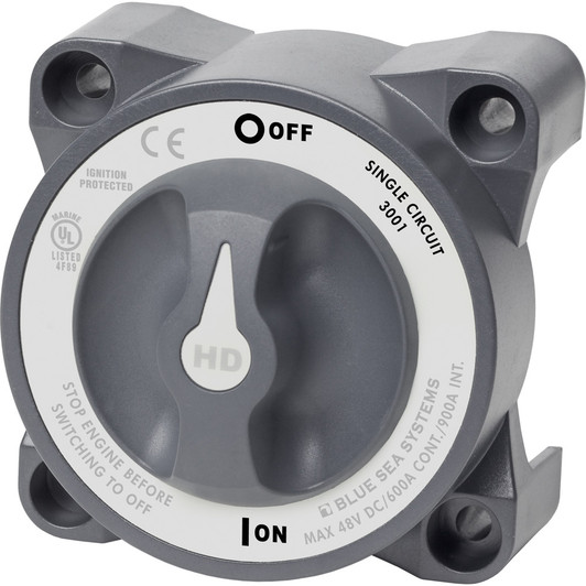 Blue Sea 3001 HD-Series Single Circuit Battery Switch