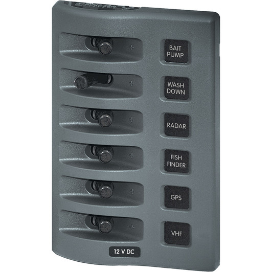 Blue Sea 4307 WeatherDeck 6 Position Switch Panel