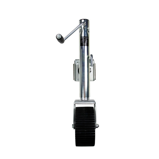 Powerwinch Utility 1,500 lb Single Wheel Wide Jack - Zinc