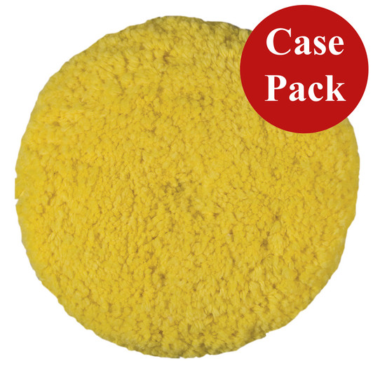 Presta Yellow Medium Cut Wool Buffing Pad - 9-Inch
