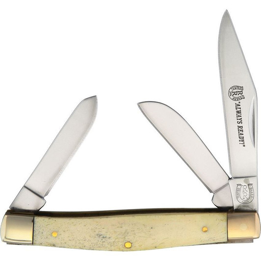 Rough Rider Stockman White Bone Pocket Knife