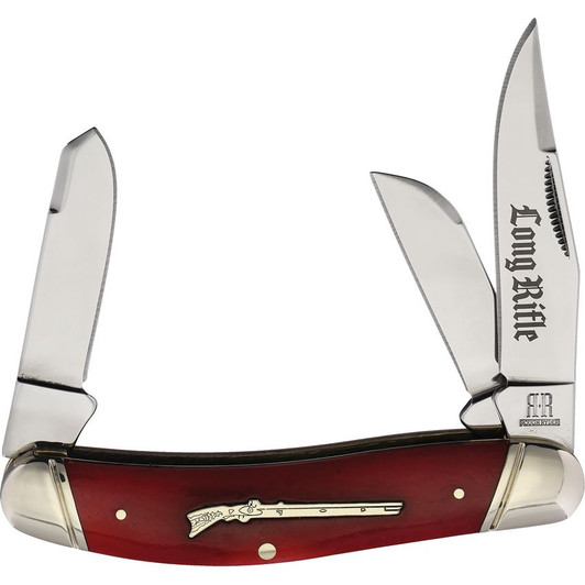 Rough Rider Long Rifle Sowbelly Red Bone Knife