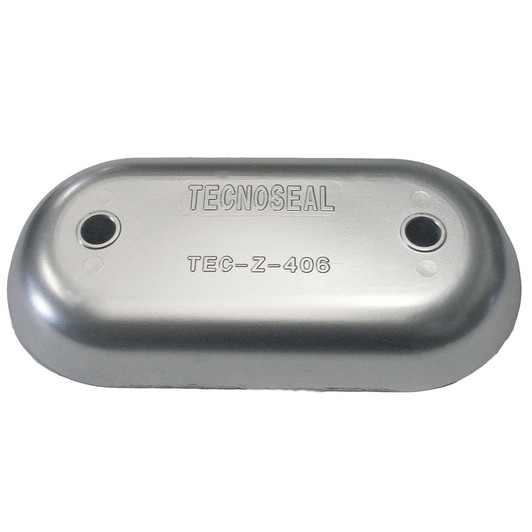 Tecnoseal Z406 Zinc Hull Plate Anode - 8.5in