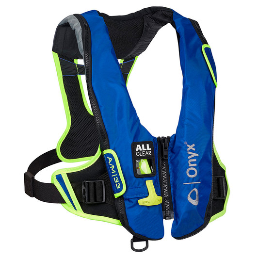 Onyx Impulse A/M-33 All Clear Inflatable PFD - Blue