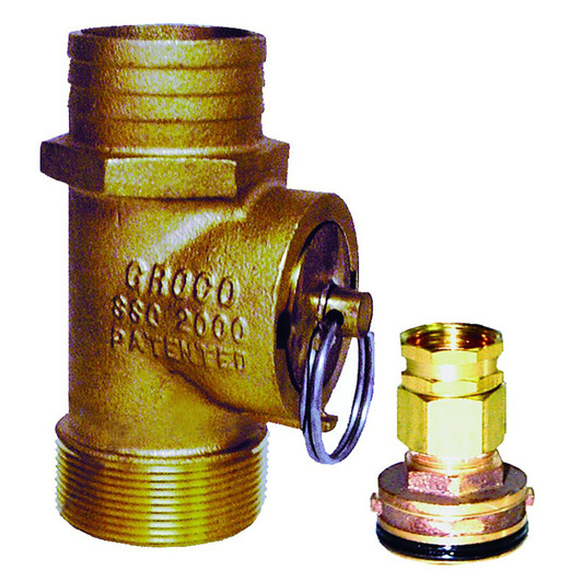 GROCO 2-Inch Bronze Engine Flush Kit and Adaptor