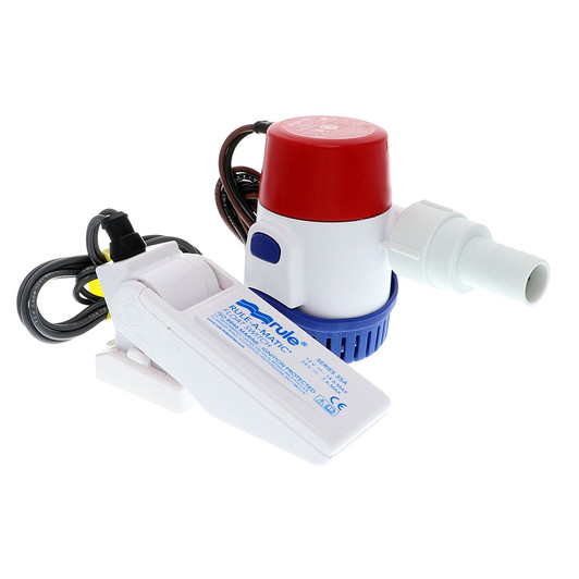 Rule 360 GPH Standard 12V Bilge Pump Kit with Float Switch