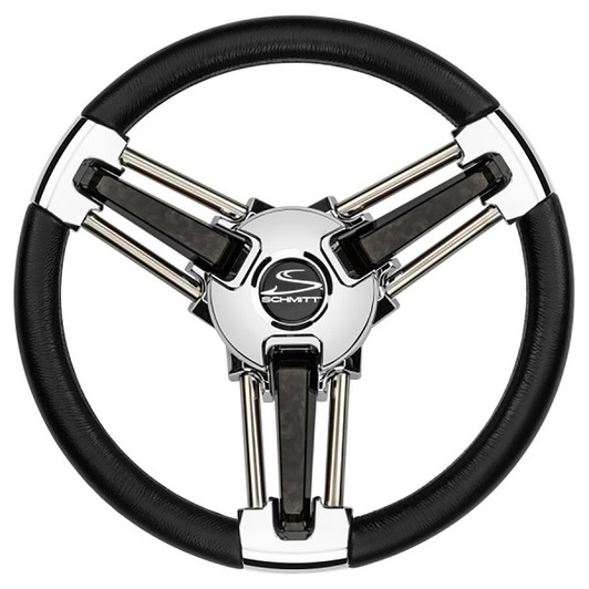 Schmitt Marine Burano 14-Inch Black Polyurethane Wheel