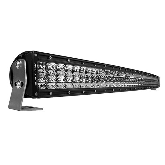 Black Oak Curved Double Row 40" LED Light Bar Combo Black