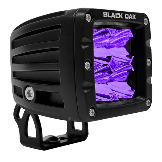 Black Oak 2" Ultraviolet LED Pod Light Flood Optics 12W