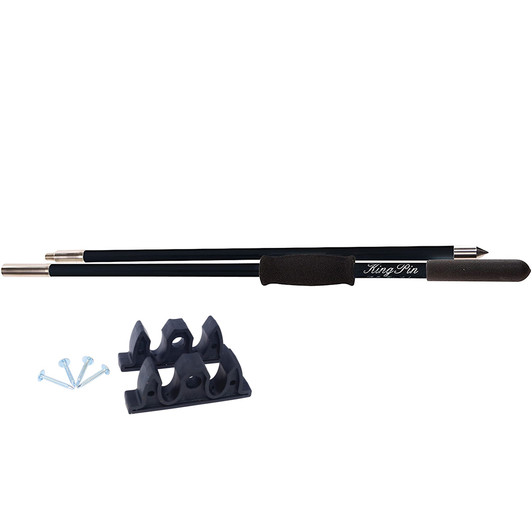 Panther 10-Foot King Pin 2-Piece Anchor Pole Black