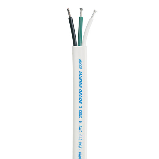 Ancor White 14/3 AWG Triplex Cable, 100-Foot Spool