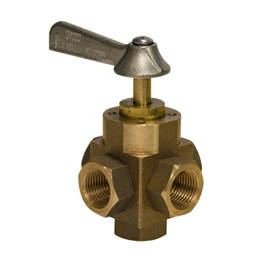 GROCO 0.5-Inch 5-Port Bronze Tank Selector Valve