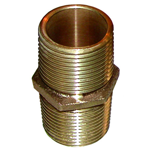 GROCO 3-Inch NPT Full Flow Bronze Pipe Nipple