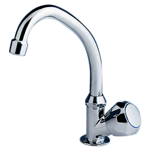Scandvik Chrome Cold Water Tap with Swivel Spout