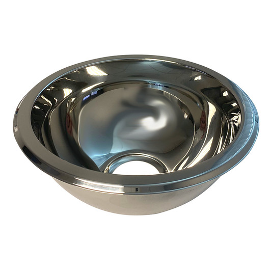 Scandvik Mirror Finish SS Sink Basin, 9x4-Inch